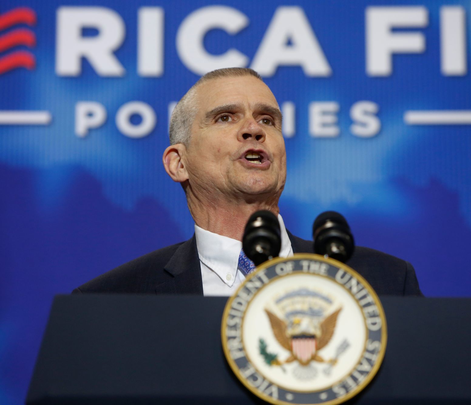 Vice President Mike Pence speaks at MetraPark